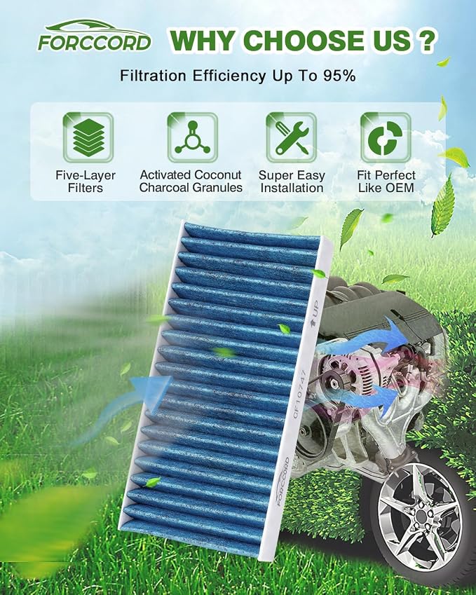 4-Pack Cabin Air Filter Fits for Mercedes-Benz ML250 ML350 ML400 ML550 ML63 AMG - Image 2