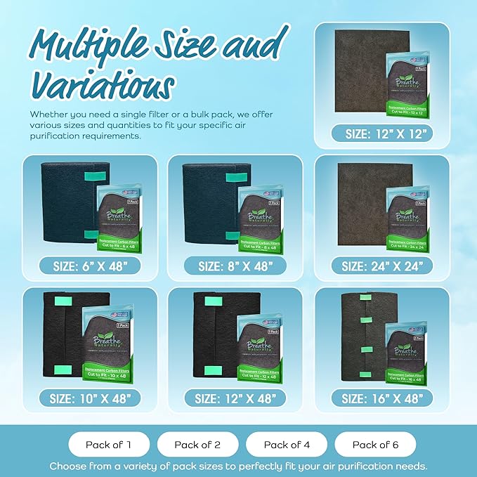 Breathe Naturally Universal Cut To Fit Carbon Activated Air Filter - Image 5