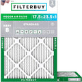 Filterbuy 17.5x23.5x1 Air Filter MERV 8 Essential Dust & Allergy Defense by Filterbuy