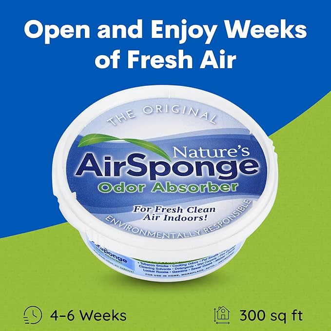 Delta Nature's Air Sponge Odor Absorber Unscented Plastic Tub 1/2 Lb. - Image 5