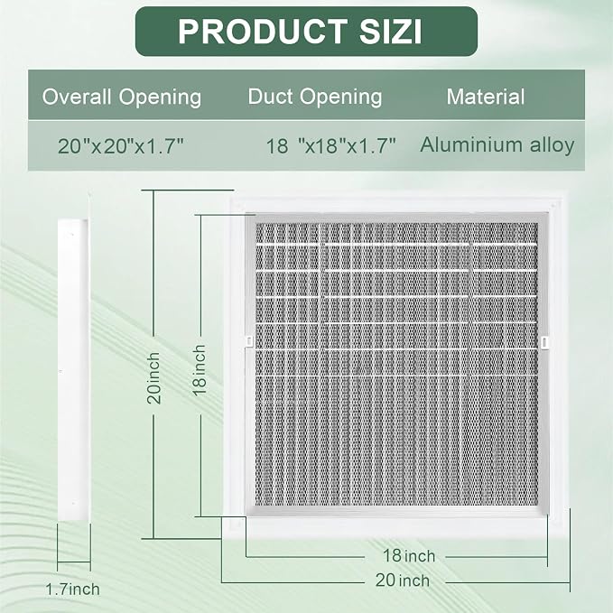 20"x20" Gable Vent - Image 2