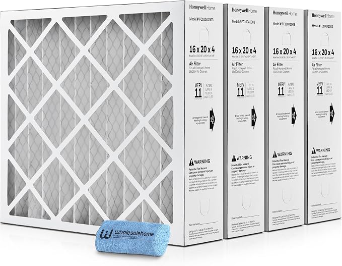 16x20x4 Air Filter Replacement MERV 11, FC100A1003 Pleated HVAC AC Furnace by Wholesalehome