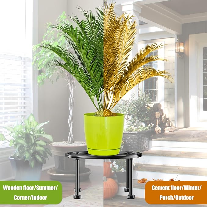 Garden Gifts Plant Lovers Gifts Black Metal Plant Stand - Image 6
