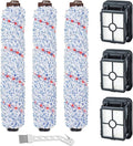 Lemige 3 Pack Multi-Surface Brush Roll 1868 + 3 Pack Vacuum Filter 1866 by Lemige
