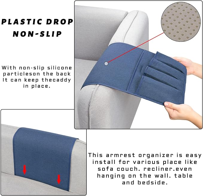 NB Remote Control Holder，Bedside & Armchair & Couch Caddy - Image 5