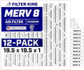 Filter King 19.5x19.5x1 Air Filter Dust & Allergy Control AC Furnace Filters by FilterKing