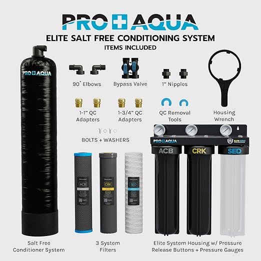 PRO+AQUA Elite Whole House Water Filter 3 Stage Well Water Filtration System - Image 2