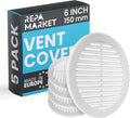 Repa Market 6 Inch White Round Air Vent Cover by RepaMarket