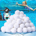 QwayHome 1.54 lbs Pool Filter Balls, Reusable Filter Sand Balls by QwayHome