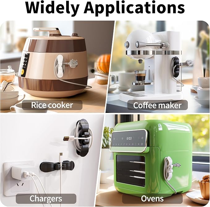 6PCS Upgraded Cord Organizer for Appliances, Kitchen Appliance Cord Organizer - Image 7