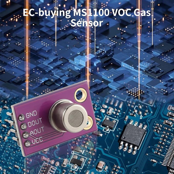 MS1100 Gas Sensor, VOCs Sensor for Air Quality, Carbon Dioxide Formaldehyde - Image 2
