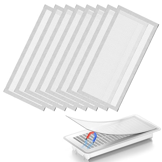 Hon&Guan Floor Vent Covers, Strong Magnetic Air Filters, 4.7x10.2'' PVC Floor by HonGuan