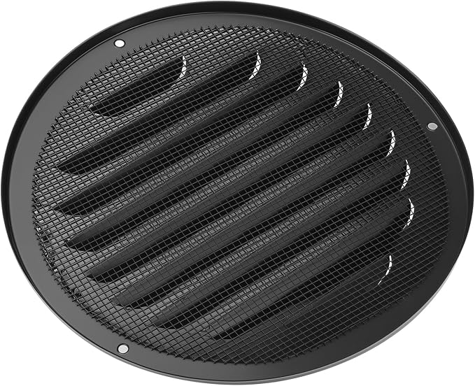 QWORK 6 Inch Black Soffit Vent Cover - Image 2