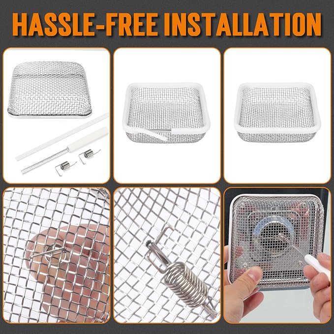 TONDA RV Furnace Vent Screen, Bug Screens Heater Vent Cover - Image 5