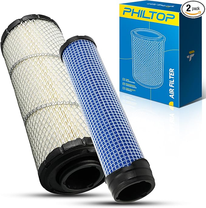 PHILTOP P821575 & P822858 Outer Air Filter & Inner Filter Compatible by PHILTOP