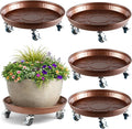 Planterhoma 4 Packs 16 Inch Metal Plant Caddy by Planterhoma
