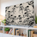 Halloween Horror Black Skeleton Indoor TV Cover, Elastic TV Screen Protector by Unknown