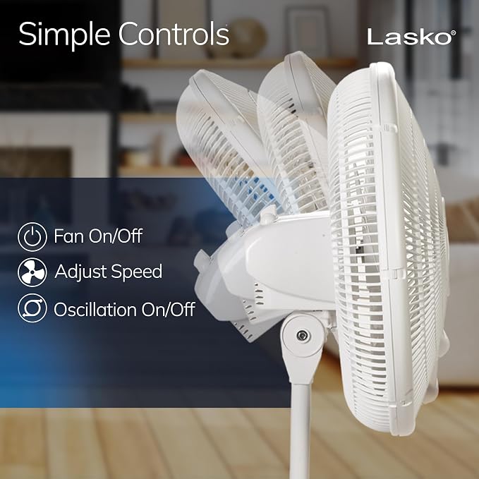 Lasko Oscillating Pedestal Fan - Image 4