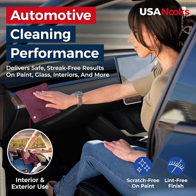 USANOOKS Premium 300GSM Microfiber Cleaning Cloth - Image 5