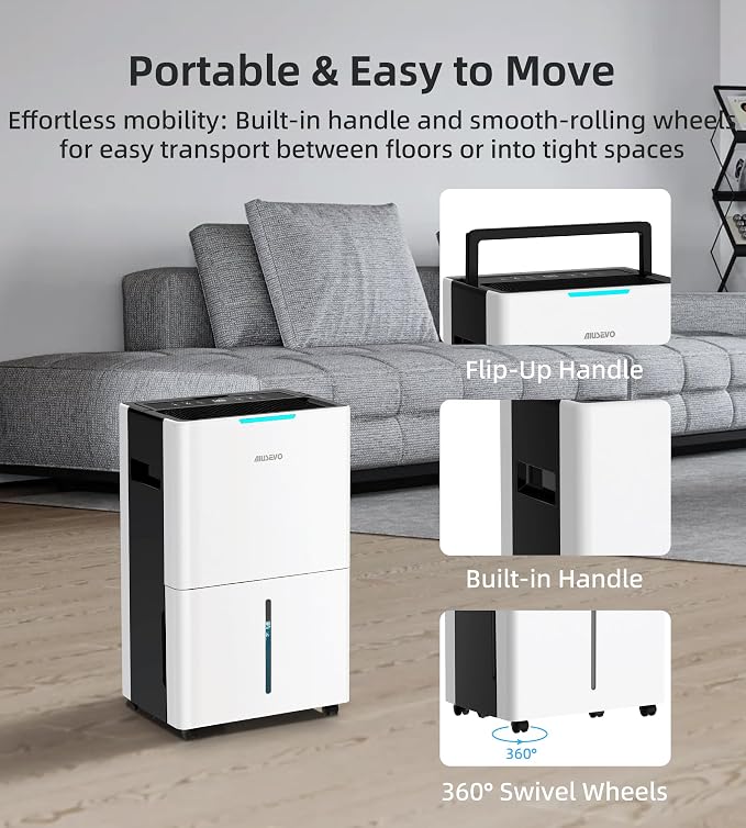 5000 Sq. Ft Dehumidifiers for Home and Basement, 52 Pint/Day Dehumidifier - Image 7