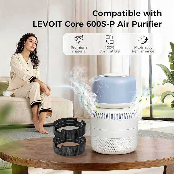2 Pack Evaporative Humidifier Wick Filters Replacement Compatible - Image 2