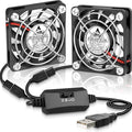 GDSTIME Dual 60mm x 10mm USB Fans by GDSTIME