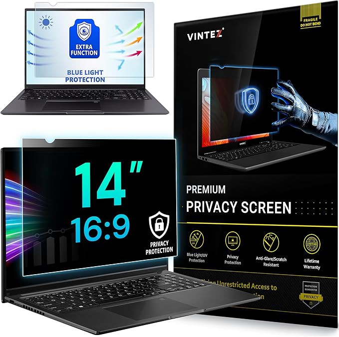 VINTEZ 14 Inch 16:9 Privacy Screen by VINTEZ