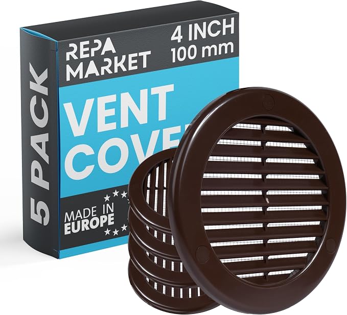 Repa Market 4 Inch Brown Round Air Vent Cover by RepaMarket