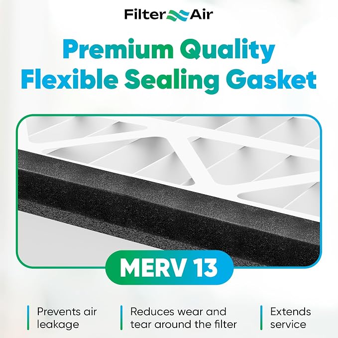 Filter X Air - 14x14x3 MERV 13 Pleated Air Filter, AC Furnace Air Filters - Image 4
