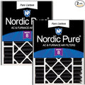 Nordic Pure 20x25x5 Air Bear Replacement Pure Carbon Odor Reduction Merv 8 Air by NordicPure