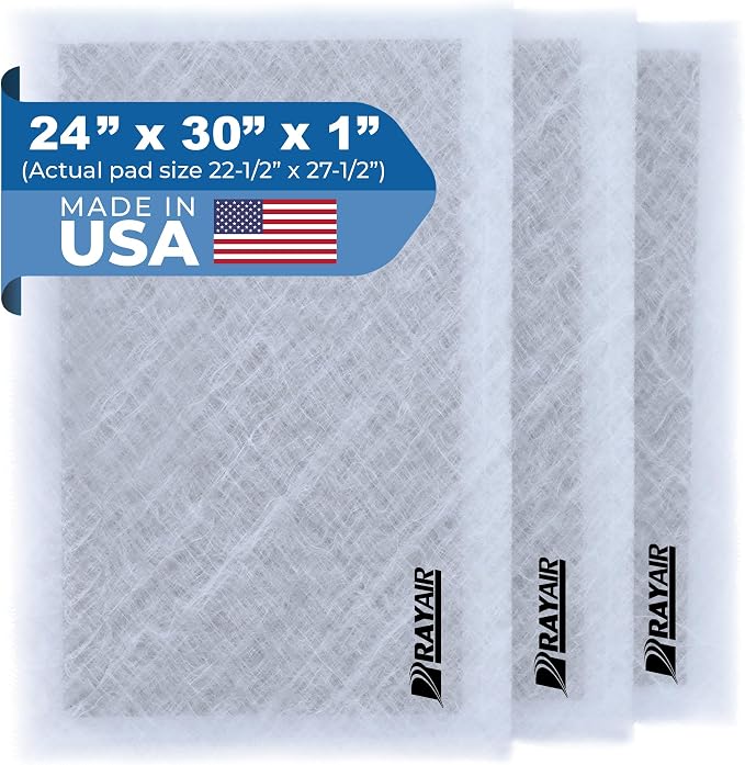 RAYAIR SUPPLY 24x30 Replacement Filter Pads Designed to Fit MicroPower Guard by RAYAIR+SUPPLY