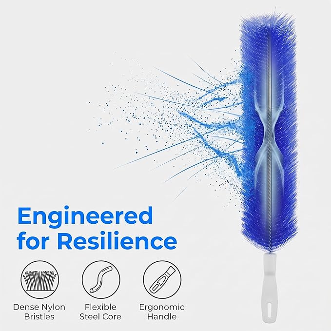 Bendable Microfiber Head, New Fan Cleaner Brush Reusable Dust Remover Washable - Image 4