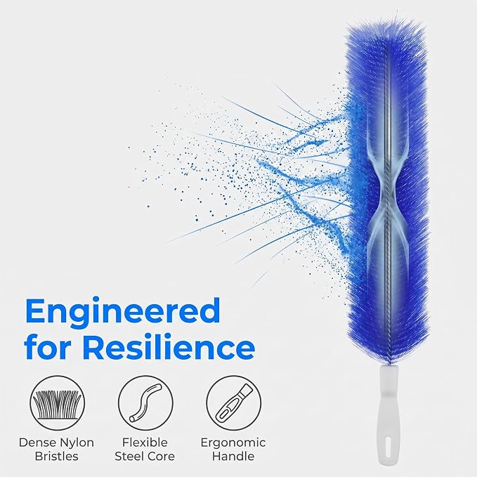Bendable Microfiber Head, New Fan Cleaner Brush Reusable Dust Remover Washable - Image 4