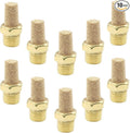 10 Pack 1/8" Male Thread Pneumatic Brass Exhaust Muffler Filter Air Pneumatic by Coufce