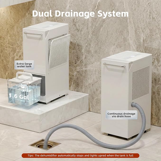 Uthfy 5500 Sq.Ft Dehumidifiers for Home and Basement, Max 100 Pint/Day - Image 7