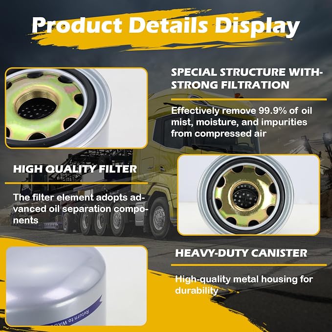 Kefly R950068A Air Dryer Cartridge Replaces Wabco 4329012252, 4329012482 - Image 5