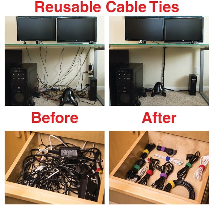 Heaviest Cable Organizer on the Market! Compact and Weighted Desktop Cord - Image 7