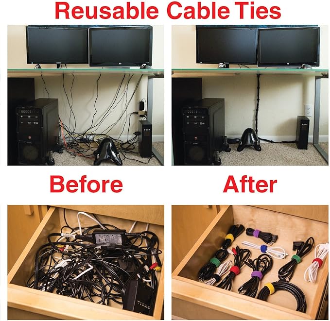 Heaviest Cable Organizer on The Market! Compact and Weighted Desktop Cord - Image 7