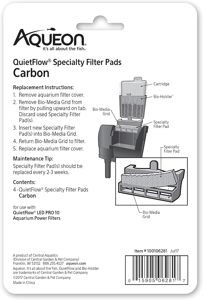 Aqueon Replacement Specialty Filter Pads Carbon 10 - Image 3