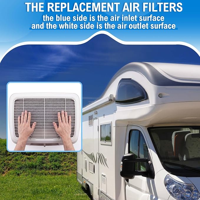 Ziliny 4 Pack RV AC Filters 13 x 5.5 Inch RV Filters Replacement - Image 5