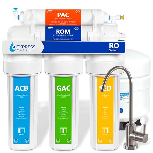 Express Water Reverse Osmosis Water Filtration System – 5 Stage RO Water Filter by ExpressWater