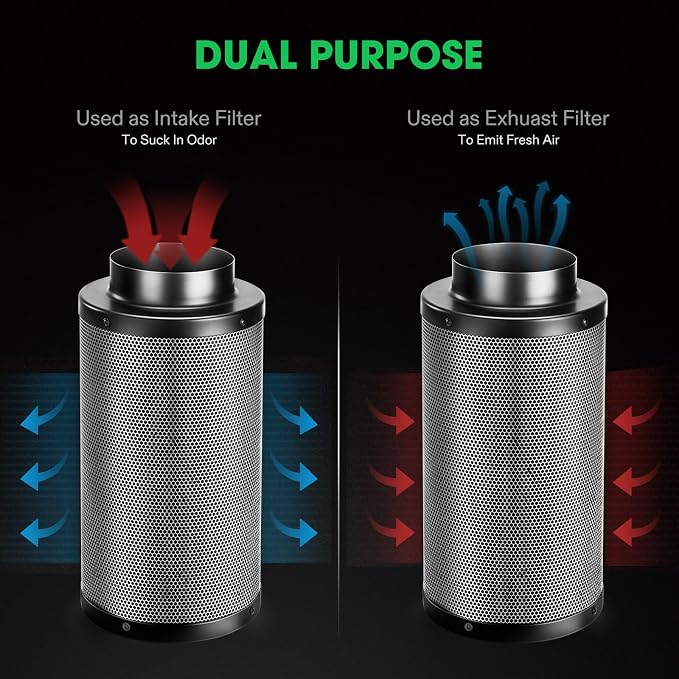 VIVOSUN 6 Inch Air Carbon Filter Smelliness Control - Image 4
