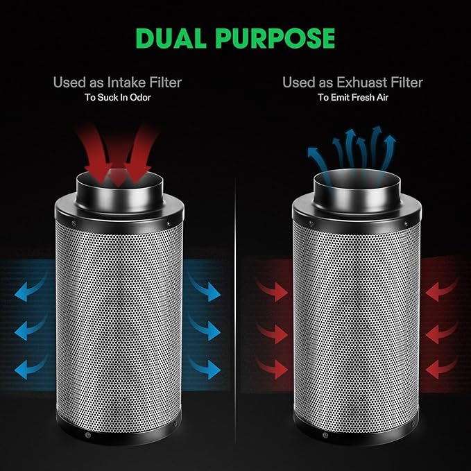 VIVOSUN 8 Inch 720 CFM Inline Fan and 8 Inch Air Carbon Filter Smelliness - Image 8