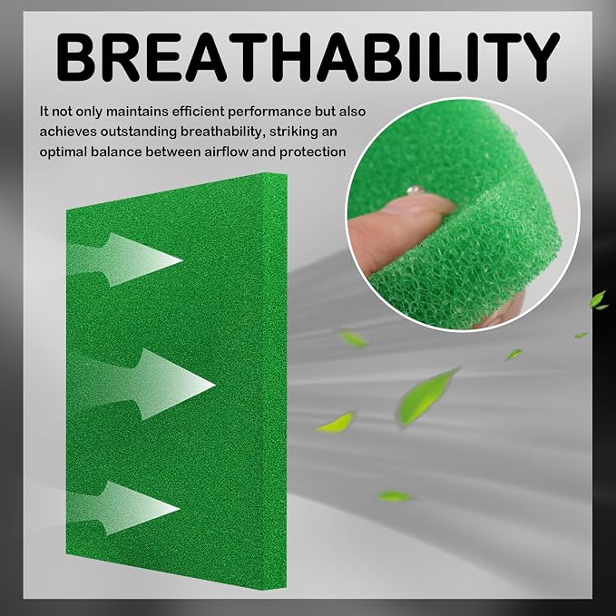 Cut to Size Air Filter Foam 16.7''x14.76''x5/8'', Reusable Foam Filter Material - Image 3