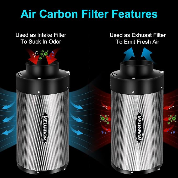 MELONFARM 4 inch Air Carbon Filter Smelliness Control - Image 4
