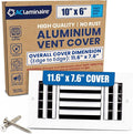 10x6 Inch Aluminum 3-Way Air Vent Register Wall Ceiling HVAC Cover by ACLAMINAIRE