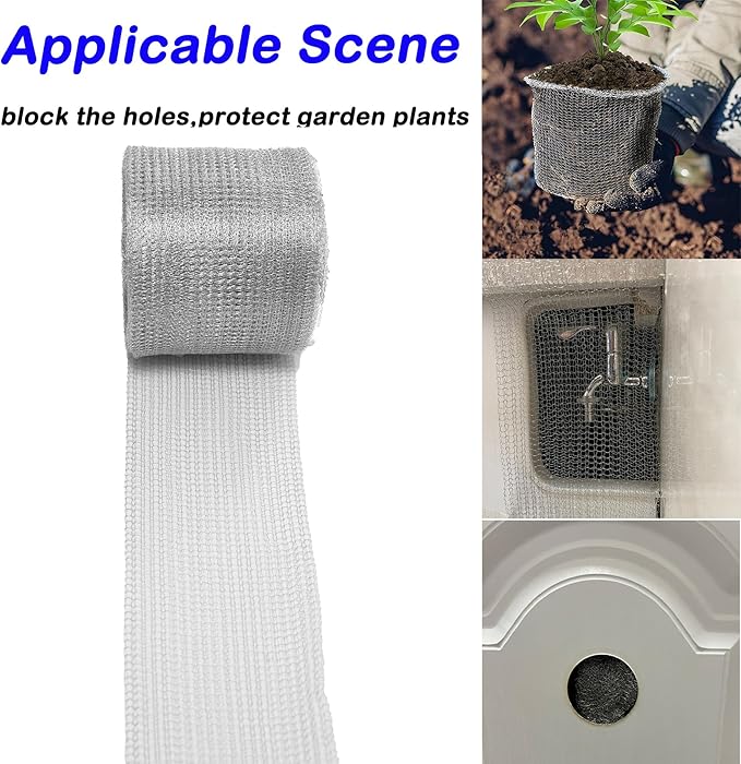 Wire Mesh Hole Fill Fabric 5 in X 103Ft, Weep Holes Filler and Covers, Upgraded - Image 6