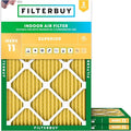 Filterbuy 20x21x1 Air Filter MERV 11 Superior Pet & Allergy Defense, by Filterbuy
