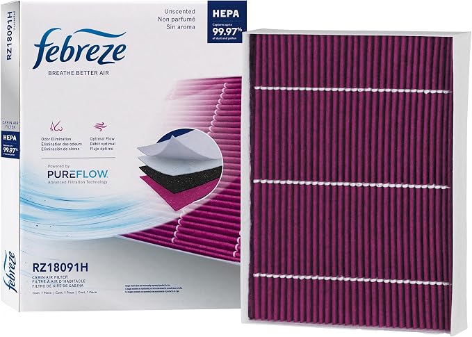 Febreze Odor Control HEPA Cabin Air Filter by PUREFLOW RZ18091H Fits 2017-2020 by Febreze