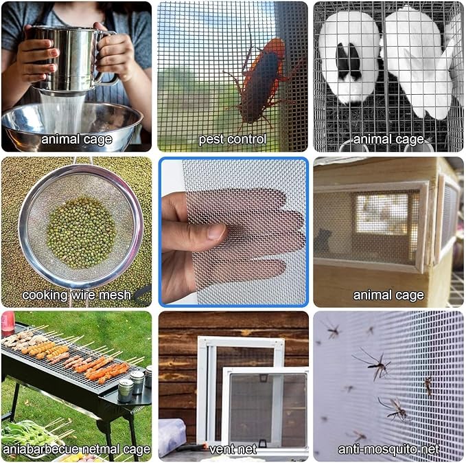 Stainless Steel Woven Wire Mesh, 304 Metal Mesh Sheet, 16 Mesh, Anti-Rust & - Image 6